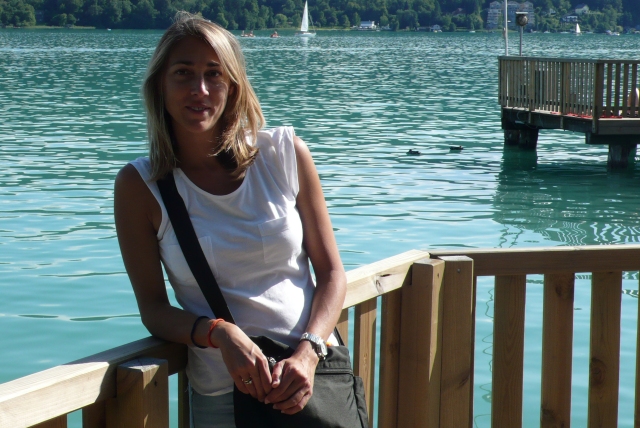 Sandra en el lago Karnten
